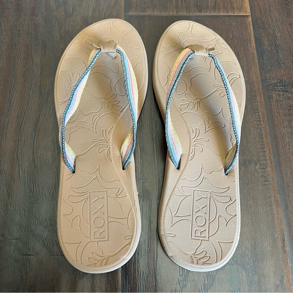 Roxy Women's Brown Flip Flop Sandals Size Fits 11 - Picture 5 of 6